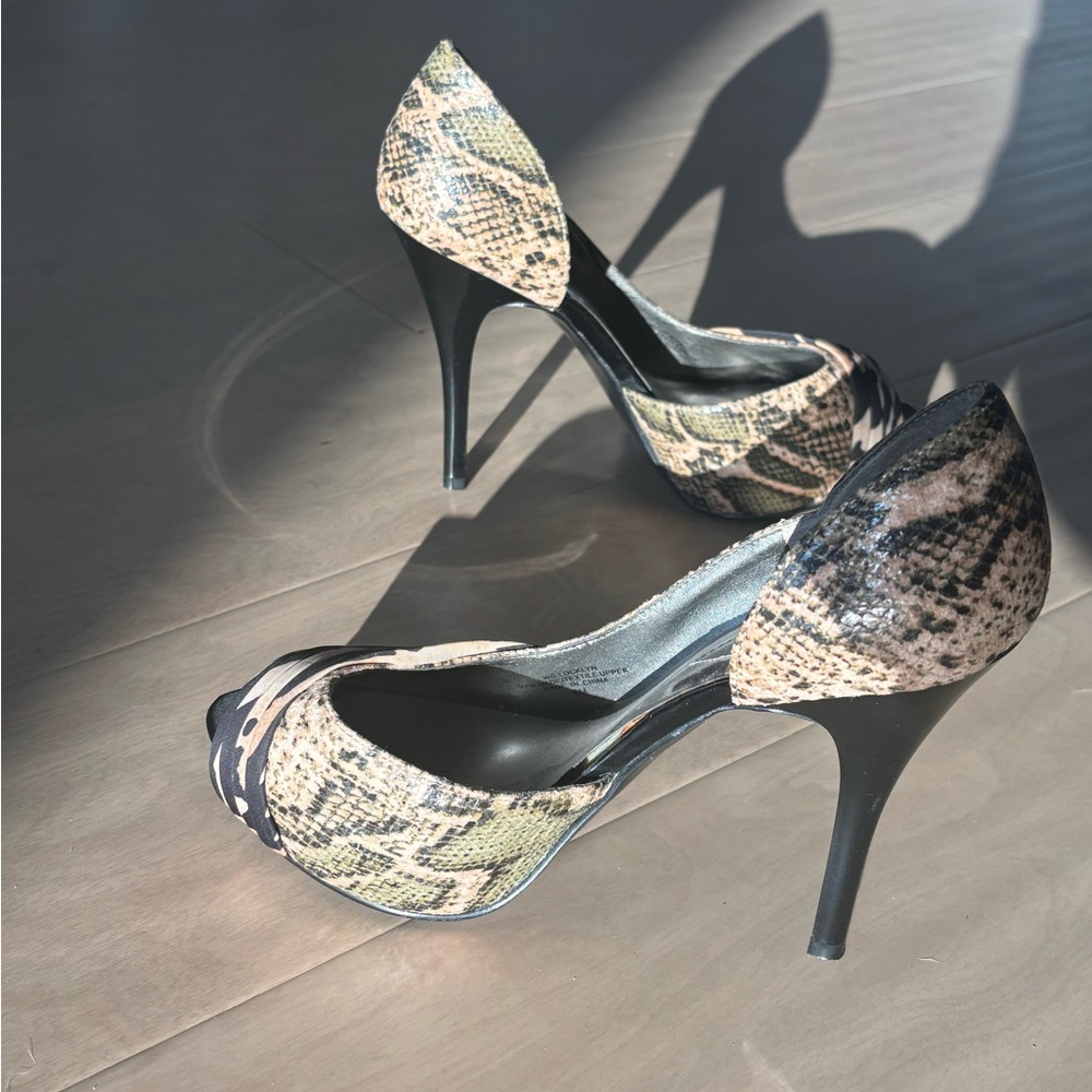 Guess Snakeskin Patterned Heels